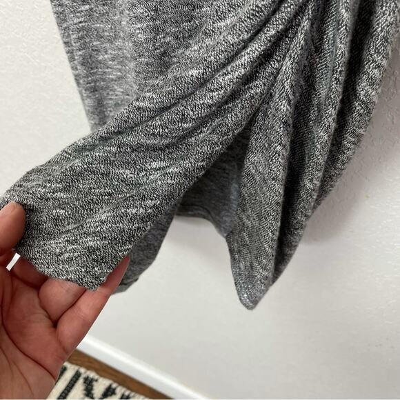MOSSIMO Gray & Black Heathered Dress w/Gathering on One Side Size M - Picture 5 of 6